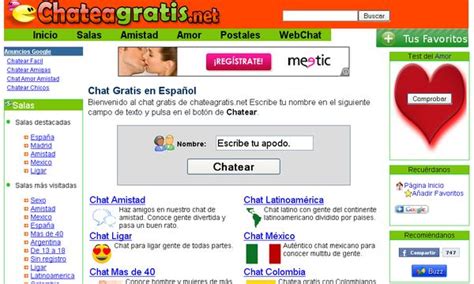 Salas de Chat Gratis, Chatear online sin registro